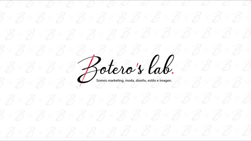 Logo Botero's Lab. sobre texturizado