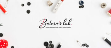 herramientas de costura alrededor de la marca Botero's Lab.