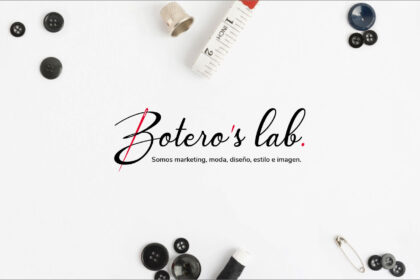 herramientas de costura alrededor de la marca Botero's Lab.